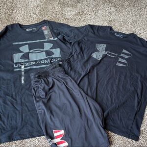 Under Armour tshirt & shorts bundle